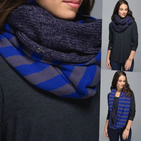 Lululemon Merino Wool Reversible Infinity Scarf Shawl - Picture 1 of 9